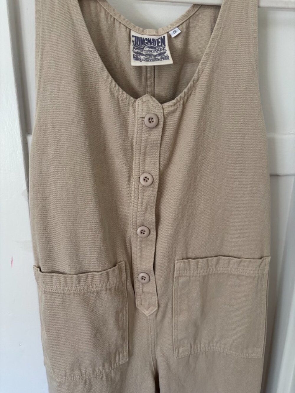 Jungmaven Hemp Canvas Button Front Jumpsuit